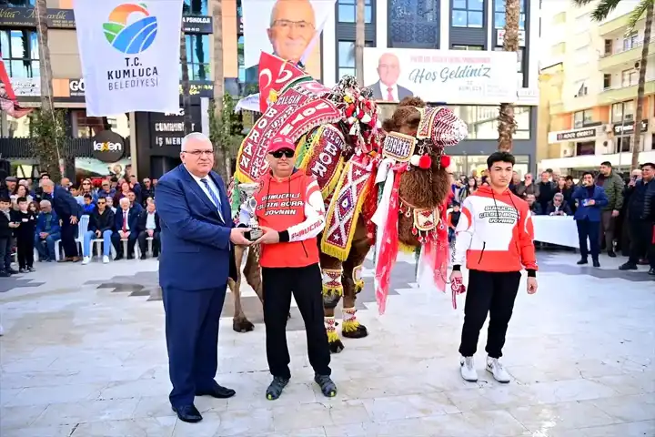 Kumluca'da En Süslü Deve Yarışması Heyecanı
