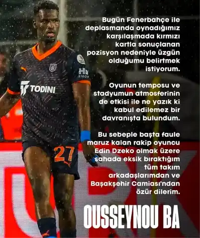 Ba, Dzeko'dan Özür Diledi: 